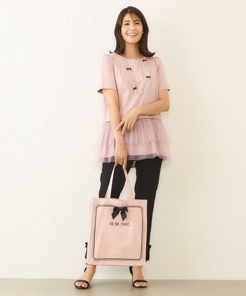 TO BE CHIC / トゥー ビー シック メッセンジャーバッグ・ウエストポーチ | ガラスビジューキャンバストートバッグ | 詳細4