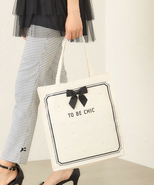 TO BE CHIC / トゥー ビー シック メッセンジャーバッグ・ウエストポーチ | ガラスビジューキャンバストートバッグ | 詳細1