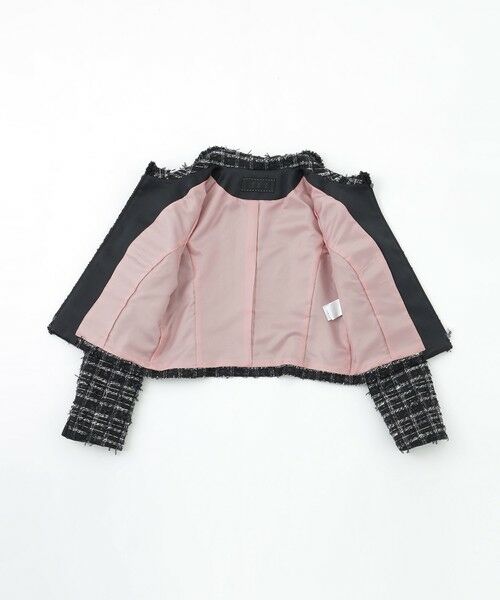 TO BE CHIC / トゥー ビー シック ノーカラージャケット | パピヨンファンシーツイード ジャケット | 詳細11