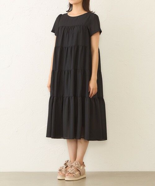 TO BE CHIC / トゥー ビー シック ロング・マキシ丈ワンピース | 【WEB限定】ボイルワッシャーティアード ドレス | 詳細8