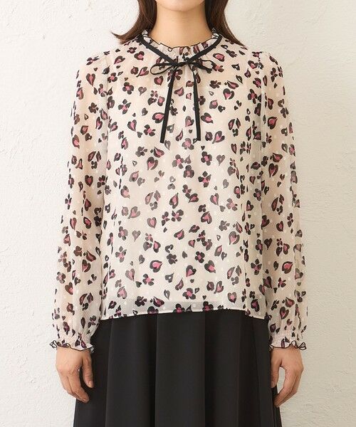 TO BE CHIC / トゥー ビー シック シャツ・ブラウス | アニマルフラワー リボンブラウス | 詳細5