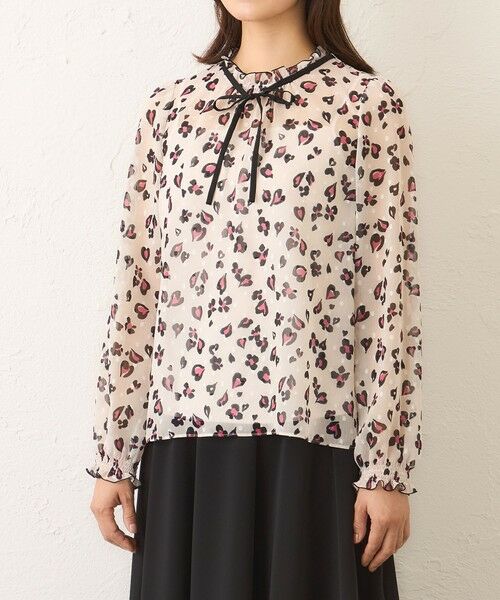 TO BE CHIC / トゥー ビー シック シャツ・ブラウス | アニマルフラワー リボンブラウス | 詳細6
