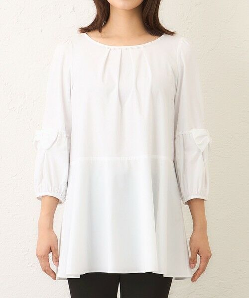 TO BE CHIC / トゥー ビー シック シャツ・ブラウス | リボンスリーブ　チュニックブラウス | 詳細3