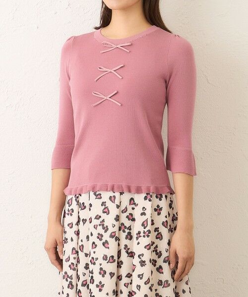 TO BE CHIC / トゥー ビー シック ニット・セーター | ビジュー＆リボン ニット | 詳細7