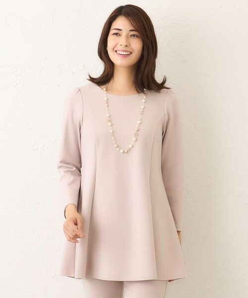 TO BE CHIC / トゥー ビー シック カットソー | マットストレッチダンボール チュニック | 詳細11