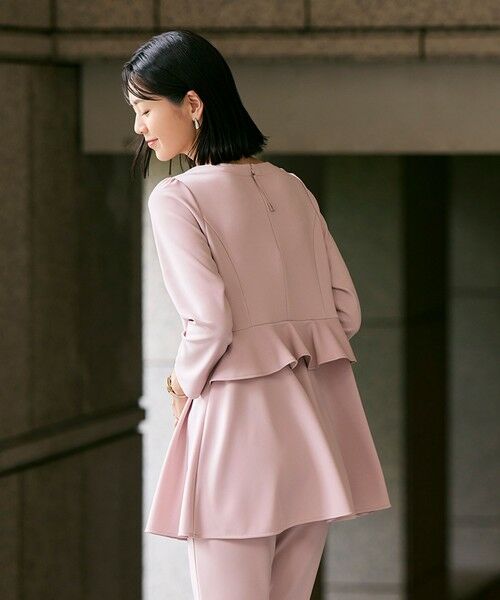 TO BE CHIC / トゥー ビー シック カットソー | マットストレッチダンボール チュニック | 詳細2