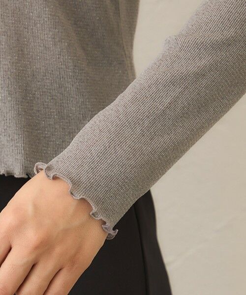 TO BE CHIC / トゥー ビー シック カットソー | シアーラメ カットソー | 詳細7