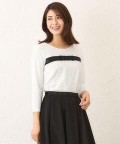 TO BE CHIC / トゥー ビー シック カットソー | リボンモチーフファンシーカットソー