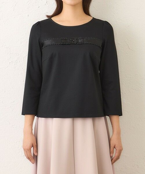 TO BE CHIC / トゥー ビー シック カットソー | リボンモチーフファンシーカットソー | 詳細3