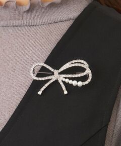 TO BE CHIC / トゥー ビー シック ネックレス・ペンダント・チョーカー | ガラスライン リボンブローチ