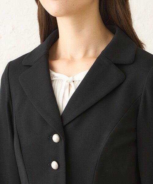 TO BE CHIC / トゥー ビー シック ノーカラージャケット | モクロディ ウエストタックジャケット | 詳細5