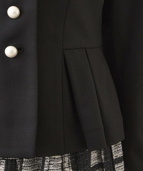 TO BE CHIC / トゥー ビー シック ノーカラージャケット | モクロディ ウエストタックジャケット | 詳細7