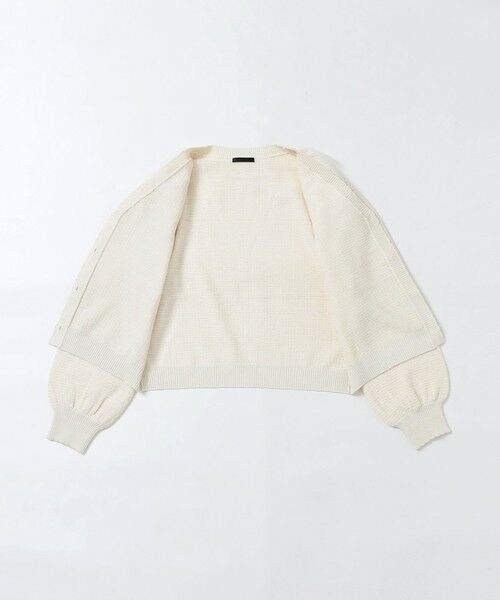 TO BE CHIC / トゥー ビー シック ブルゾン | チュールケープカラー カーディガン | 詳細10