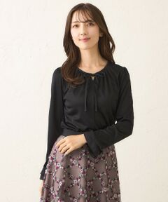 TO BE CHIC / トゥー ビー シック カットソー | リボンビジュー カットソー