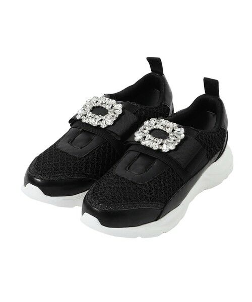 TO BE CHIC/トゥー ビー シック ビジュースニーカー ブラック1 M TO BE CHIC/トゥー ビー シック ビジュースニーカー ブラック1 M