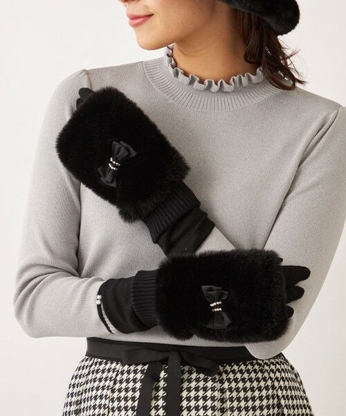 TO BE CHIC / トゥー ビー シック 手袋 | 3WAYフェイクファーグローブ | 詳細1