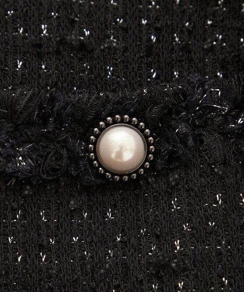 TO BE CHIC / トゥー ビー シック ノーカラージャケット | リボンニットファンシー ノーカラージャケット | 詳細10