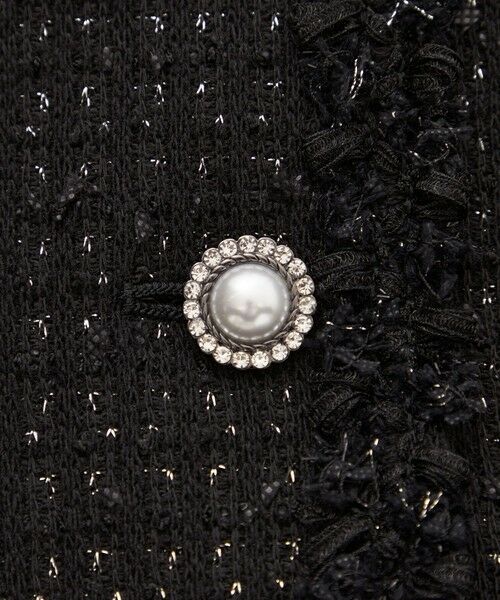 TO BE CHIC / トゥー ビー シック ノーカラージャケット | リボンニットファンシー ロングジレ | 詳細8