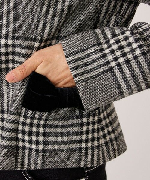 TO BE CHIC / トゥー ビー シック ノーカラージャケット | グレンチェック ノーカラージャケット | 詳細5