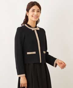 TO BE CHIC / トゥー ビー シック ブルゾン | バイカラー ショートカーディガン