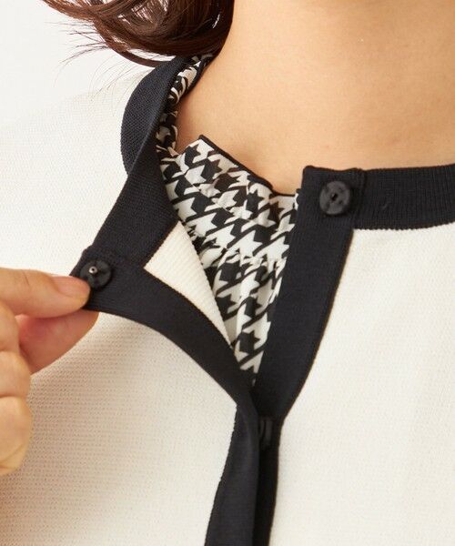 TO BE CHIC / トゥー ビー シック ブルゾン | バイカラー ショートカーディガン | 詳細6