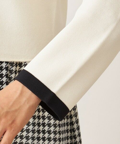 TO BE CHIC / トゥー ビー シック ブルゾン | バイカラー ショートカーディガン | 詳細7