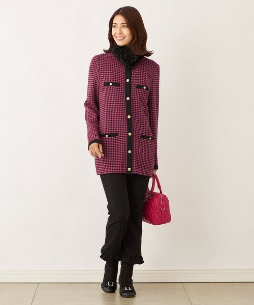 TO BE CHIC / トゥー ビー シック ブルゾン | 千鳥　ミドルカーディガン | 詳細3