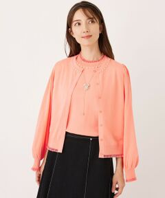 TO BE CHIC / トゥー ビー シック ブルゾン | シアーレイヤー カーディガン