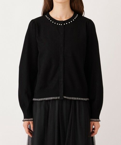 TO BE CHIC / トゥー ビー シック ブルゾン | シアーレイヤー カーディガン | 詳細8