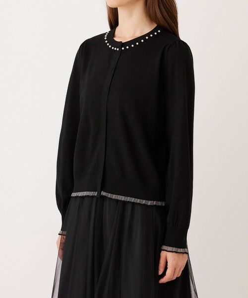 TO BE CHIC / トゥー ビー シック ブルゾン | シアーレイヤー カーディガン | 詳細9