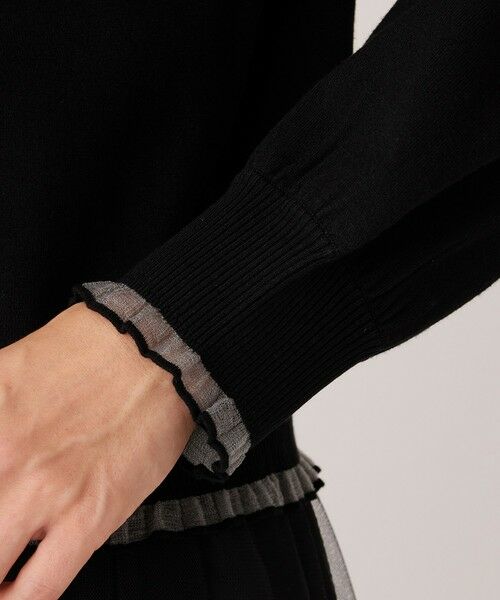 TO BE CHIC / トゥー ビー シック ブルゾン | シアーレイヤー カーディガン | 詳細12