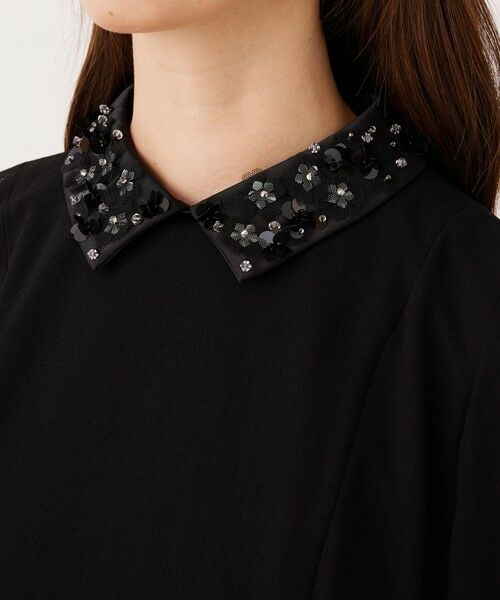 TO BE CHIC / トゥー ビー シック ロング・マキシ丈ワンピース | 【BLACK OF BLACKS】 ジョーゼットドレス | 詳細6