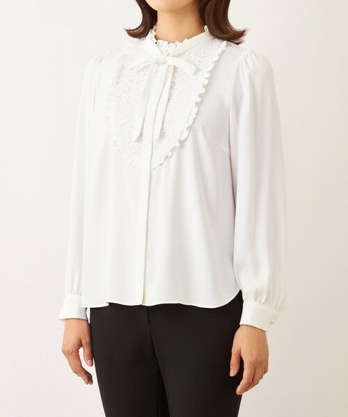 TO BE CHIC / トゥー ビー シック シャツ・ブラウス | フロントラッセル ブラウス | 詳細5