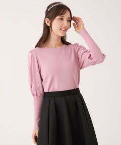 TO BE CHIC / トゥー ビー シック ニット・セーター | ドットパールスリーブ ニット