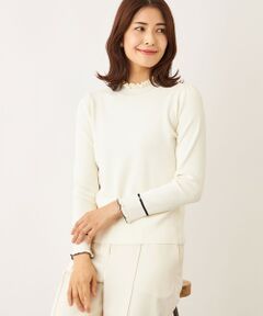 TO BE CHIC / トゥー ビー シック ニット・セーター | フリルハイネック ニット