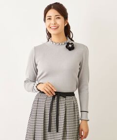 TO BE CHIC / トゥー ビー シック ニット・セーター | フリルハイネック ニット