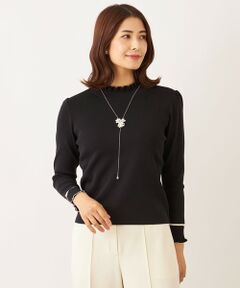 TO BE CHIC / トゥー ビー シック ニット・セーター | フリルハイネック ニット