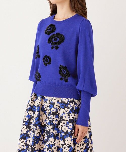 TO BE CHIC / トゥー ビー シック ニット・セーター | ラメフェザー モチーフニット | 詳細7