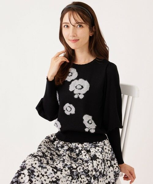 TO BE CHIC / トゥー ビー シック ニット・セーター | ラメフェザー モチーフニット | 詳細12