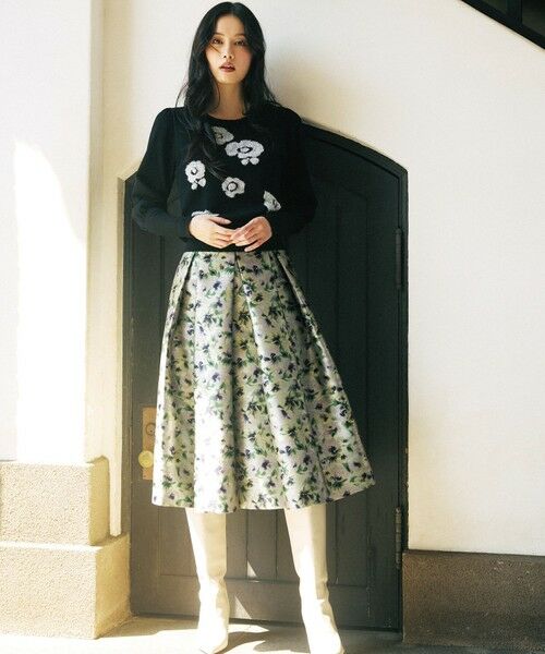 TO BE CHIC / トゥー ビー シック ニット・セーター | ラメフェザー モチーフニット | 詳細2