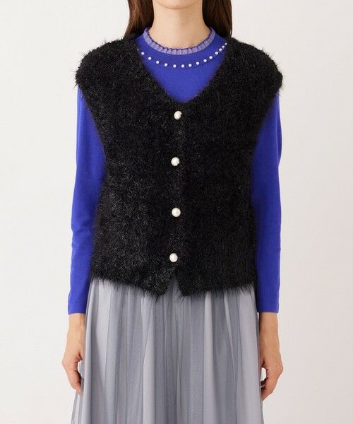 TO BE CHIC / トゥー ビー シック ニット・セーター | フェザーミックス 2WAYジレ | 詳細3