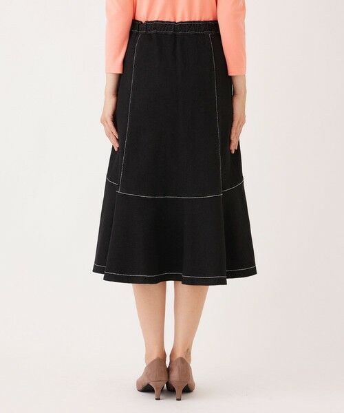 TO BE CHIC / トゥー ビー シック ロング・マキシ丈スカート | ブラックデニム フレアスカート | 詳細4