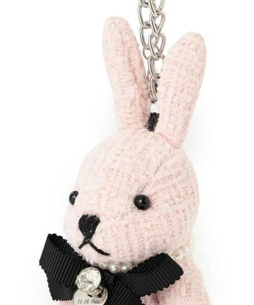 TO BE CHIC / トゥー ビー シック その他小物 | ツイードラビット バッグチャーム【ローズ】 | 詳細5