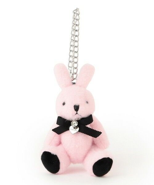 TO BE CHIC/トゥー ビー シック フェイクファーラビット バッグチャーム【エマ】 ピンク2 - TO BE CHIC/トゥー ビー シック フェイクファーラビット バッグチャーム【エマ】 ピンク2 -