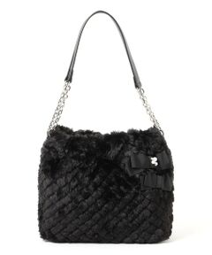 TO BE CHIC / トゥー ビー シック メッセンジャーバッグ・ウエストポーチ | ダイヤ柄フェイクファー ショルダーバッグ