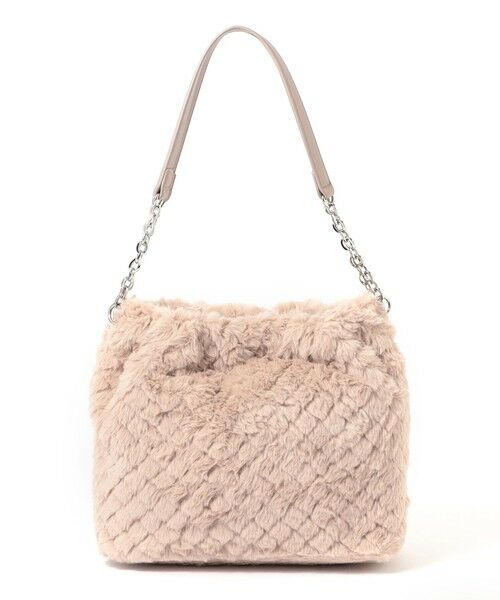 TO BE CHIC / トゥー ビー シック メッセンジャーバッグ・ウエストポーチ | ダイヤ柄フェイクファー ショルダーバッグ | 詳細6