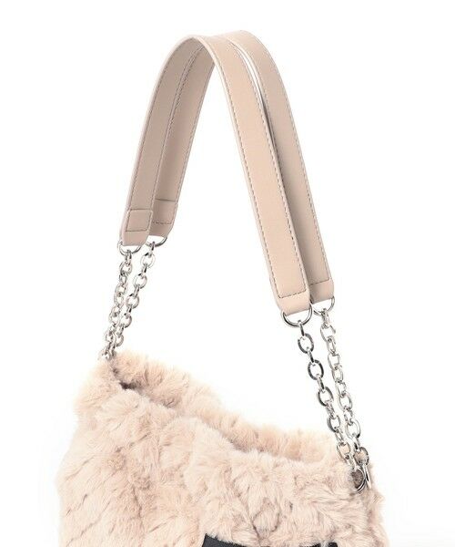 TO BE CHIC / トゥー ビー シック メッセンジャーバッグ・ウエストポーチ | ダイヤ柄フェイクファー ショルダーバッグ | 詳細9
