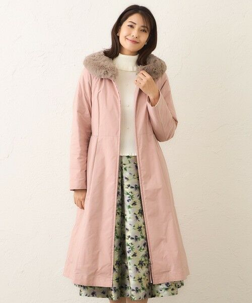 TO BE CHIC/トゥー ビー シック メモリータフタ ロングダウンコート ピンク2 40 TO BE CHIC/トゥー ビー シック メモリータフタ ロングダウンコート ピンク2 40