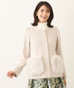 TO BE CHIC / トゥー ビー シック その他アウター | ファーコンビ アンゴラウールコート