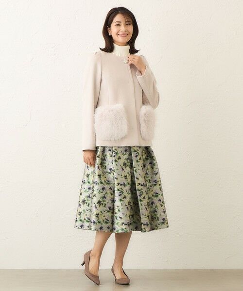 TO BE CHIC / トゥー ビー シック その他アウター | ファーコンビ アンゴラウールコート | 詳細2